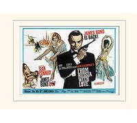 Pyramid International James Bond From Russia with Love 1" Mounted Print Memorabilia, Multi-Colour, 30 x 40 x 1.3 cm