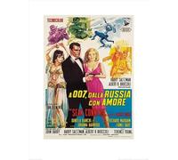 Pyramid International "James Bond From Russia with Love - Sketches Paper Art Print, Multi-Colour, 60 x 80 x 1.3 cm