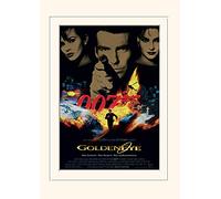 Pyramid International James Bond Goldeneye One-Sheet Mounted Print Memorabilia, Multi-Colour, 30 x 40 x 1.3 cm