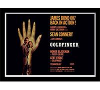 Pyramid International James Bond Goldfinger One-Sheet, Framed Print