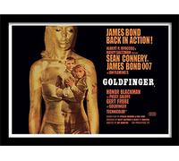 Pyramid International James Bond Goldfinger Projection, Framed Print