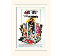 Pyramid International James Bond Live & Let Die One-Sheet Mounted Print Memorabilia, Multi-Colour, 30 x 40 x 1.3 cm