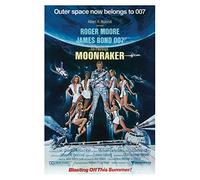Pyramid International James Bond Moonraker Canvas Print, Cotton, Multi-Colour, 1.8 x 30 x 40 cm