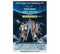 Pyramid International James Bond Moonraker Canvas Print, Multi-Colour, 85 x 120 cm