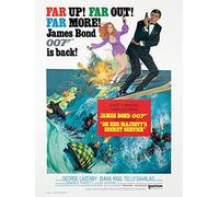Pyramid International James Bond (On Her Majesty's Secret Service) -Canvas Print 30 x 40cm, Wood, Multi-Colour, 30 x 40 x 1.3 cm