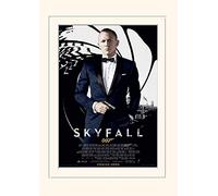 Pyramid International James Bond Skyfall One Sheet - Black Mounted Print Memorabilia, Multi-Colour, 30 x 40 x 1.3 cm