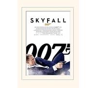 Pyramid International James Bond Skyfall One Sheet - White Mounted Print Memorabilia, Multi-Colour, 30 x 40 x 1.3 cm