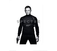 Pyramid International "James Bond Spectre - Black And White Teaser Paper Art Print, Multi-Colour, 60 x 80 x 1.3 cm