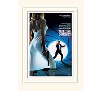 Pyramid International James Bond The living Daylights One-Sheet Mounted Print Memorabilia, Multi-Colour, 30 x 40 x 1.3 cm