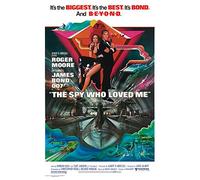 Pyramid International "James Bond The Spy Who Loved Me Canvas Print, Multi-Colour, 30 x 40 x 1.3 cm