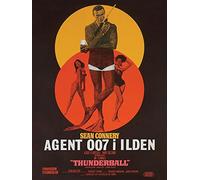 Pyramid International James Bond (Thunderball-Danish) -Canvas Print 30 x 40cm, Wood, Multi-Colour, 30 x 40 x 1.3 cm