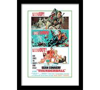 Pyramid International James Bond Thunderball Look Out, Framed Print