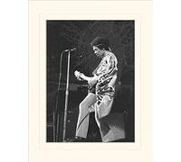 Pyramid International Jimi Hendrix (Stage) -Mounted Print Memorabilia 30 x 40cm, Paper, Multicoloured, 30 x 40 x 1.3 cm