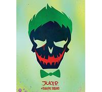 Pyramid International "Joker Skull Suicide Squad Canvas Print, Multi-Colour, 60 x 80 x 1.3 cm