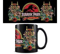 Jurassic Park Mug in Presentation Gift Box (30th Anniversary Logo Design) 11oz Black Mug Gift Set. Jurassic Park Ceramic Coffee Mug - Official Jurassic Park Merchandise