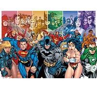 Pyramid International Justice League America (Generations) -Canvas Print 85 x 120cm, Wood, Multi-Colour, 85 x 120 x 1.3 cm