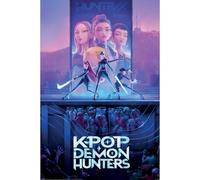 Pyramid International K-POP DEMON HUNTERS (KEY ART) MAXI POSTER 90cm x 60cm Maxi Poster - Unframed K-Pop Wall Art Poster for Home, Bedroom, or Studio