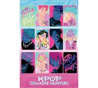 Pyramid International K-POP Demon Hunters (Light And Dark) Maxi Poster 91.5cm x 61cm Maxi Poster, Official Licensed K-Pop Wall Art Poster, One Size
