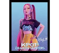 Pyramid International K-POP DEMON HUNTERS (MIRA) COLLECTOR PRINT 30cm x 40cm Framed Collector Print, Official Licensed K-Pop Wall Art Poster, Ready to Hang, One Size