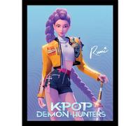 Pyramid International K-POP DEMON HUNTERS (RUMI) COLLECTOR PRINT 30cm x 40cm Framed Collector Print, Official Licensed K-Pop Wall Art Poster, Ready to Hang, One Size