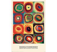 Pyramid International Kandinsky Concentric Circles 61cm x 91cm Loose Framed Maxi Poster One Size