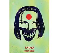 Pyramid International Katana Skull 60 x 80cm Canvas Print, Cotton Blend, Multi-Colour, 60 x 80 x 3.2 cm