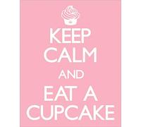 Pyramid International " Keep Calm and Eat a Cupcake Mini Poster, Multi-Colour, 40 x 50 x 1.3 cm