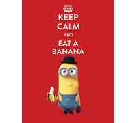 Pyramid International "Keep Calm Minions Canvas Print, Multi-Colour, 60 x 80 x 1.3 cm