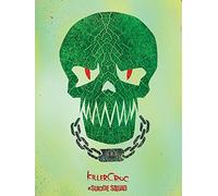 Pyramid International "Killer Croc Skull Suicide Squad Canvas Print, Multi-Colour, 60 x 80 x 1.3 cm