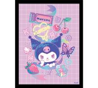 Pyramid International Kuromi Ambition 30 x 40 cm Framed Collector Print, Officially Licensed Sanrio Character Artwork, One Size