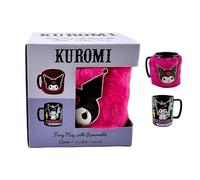 Pyramid International Kuromi Mug Kids Fuzzy Mug, Suitable for Hot or Cold Beverages, Microwave Safe, 15oz / 440ml, One Size