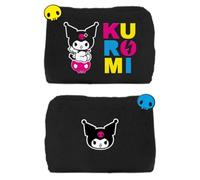 Pyramid International Kuromi Punk Rocking Out Plush Pencil Case - Fun and Unique Storage for Stationery Lovers