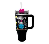 Pyramid International Kuromi (Punk Skull) 40oz/1200ML Tumbler with Straw and Lid, Advanced Double-Wall Vacuum Insulation, Keeps Cold Drinks Up to 11 Hours, Hot Drinks for Up to 7 Hours, BPA-Free