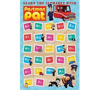 Pyramid International "Learn The Alphabet Postman Pat Maxi Poster, Multi-Colour, 61 x 91.5 x 1.3 cm