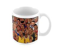 Pyramid International Legends Basketball´s Greatest Mug (One Size) (White/Multicoloured)