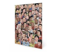 Pyramid International Legends Football's Greatest Framed Canvas Print 80cm x 60cm Multicoloured