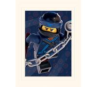 Pyramid International Lego Ninjago Movie (Jay Crop) -Mounted Print Memorabilia 30 x 40cm, Paper, Multicoloured, 30 x 40 x 1.3 cm
