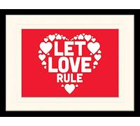 Pyramid International Let Love Rule Memorabilia, Multi-Colour, 30 x 40 cm