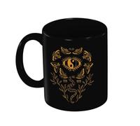 Pyramid International Letter Shoppe (Angel Numbers & Moths) Black 11Oz Mug - 10Oz / 315Ml Ceramic Mug - One Size