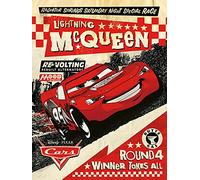 Pyramid International "Lightning McQueen Race Cars Canvas Print, Multi-Colour, 60 x 80 x 1.3 cm