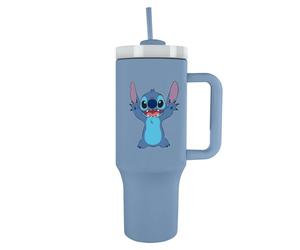 Pyramid International LILO & Stitch 40oz/1200ml Tumbler with Straw and Lid, Advanced Double-Wall Vacuum Insulation, Keeps Cold Up to 11 Hours, Hot Up to 7 Hours, BPA-Free