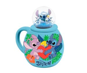 Pyramid International Lilo & Stitch (Love) Snowglobe Mug, 315ml / 11oz Ceramic Mug, Officially Licensed Drinkware, Premium Coffee Cup for Fans & Collectors