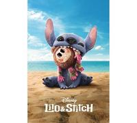 Pyramid International Lilo & Stitch Moana Unisex Poster Multicoloured Paper Disney, Disney Classics, Fan Merch, Films