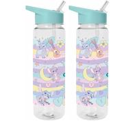 Pyramid International Lilo & Stitch (Planetary) 700ml Plastic Drinks Bottle - Durable Reusable Water Bottle with Secure Lid - Fun Disney Gift for Fans and Kids, One Size (Pack of 2)