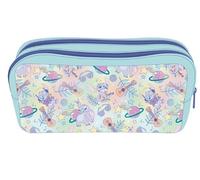 Pyramid International Lilo & Stitch Planetary Double Zip Pencil Case, Official Disney Stationery Gift
