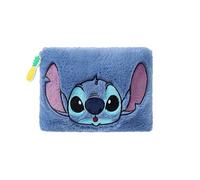 Pyramid International Lilo & Stitch (Stitch) Flat Plush Pencil Case - Soft Zipper Pouch for Kids & Fans, Stationery Organizer, Official Disney Merchandise