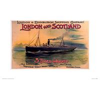 Pyramid International London 1" Mounted Print Memorabilia, Multi-Colour, 30 x 40 x 1.3 cm