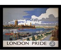 Pyramid International "London (11)" Framed Print Memorabilia, Multi-Colour, 30 x 40 cm