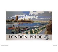 Pyramid International London 11" Mounted Print Memorabilia, Multi-Colour, 30 x 40 x 1.3 cm