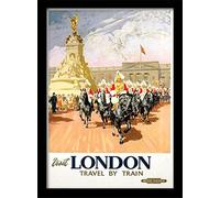 Pyramid International London (12)" Framed Print Memorabilia, Multi-Colour, 30 x 40 x 1.3 cm